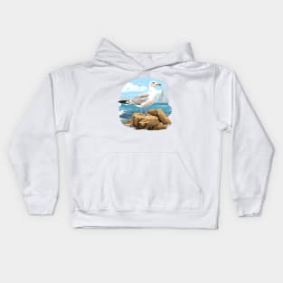 Cute Seagull Kids Hoodie